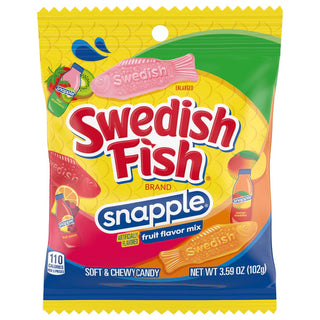 Swedish Fish X Snapple Fruit Flavored Chewy Candy