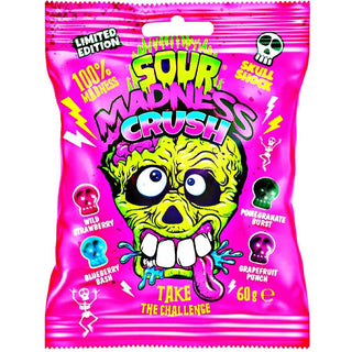 Sour Madness Crush Candies Skull Shock Take The Challenge  (Limited Edition)