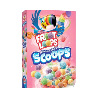 Kellogg's Froot Loops Rainbow Sherbet Scoops Cereal