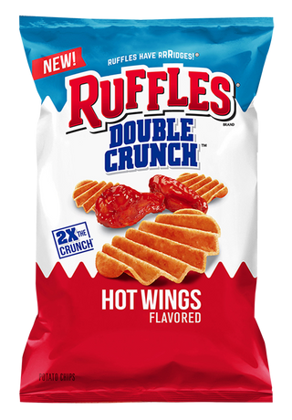 Ruffles Double Crunch Hot Wings Flavored Chips